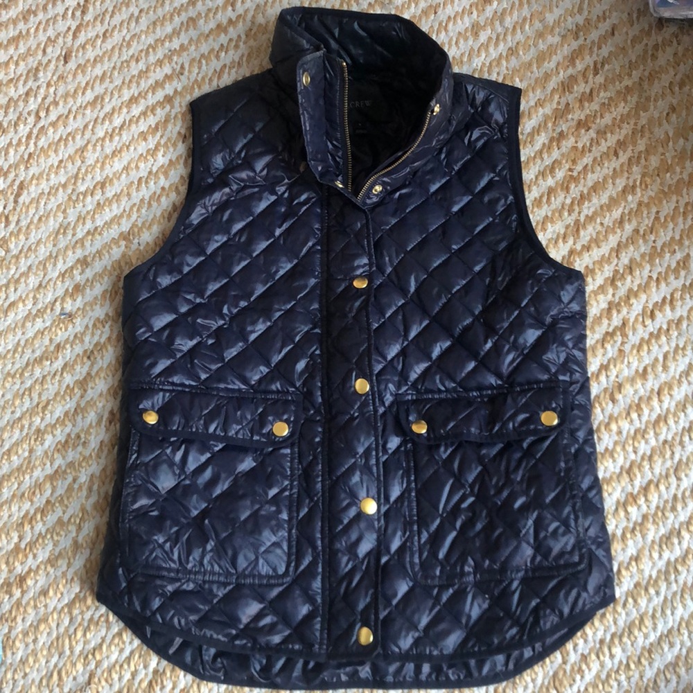 Jcrew Women’s Navy Down Excursion Vest Small